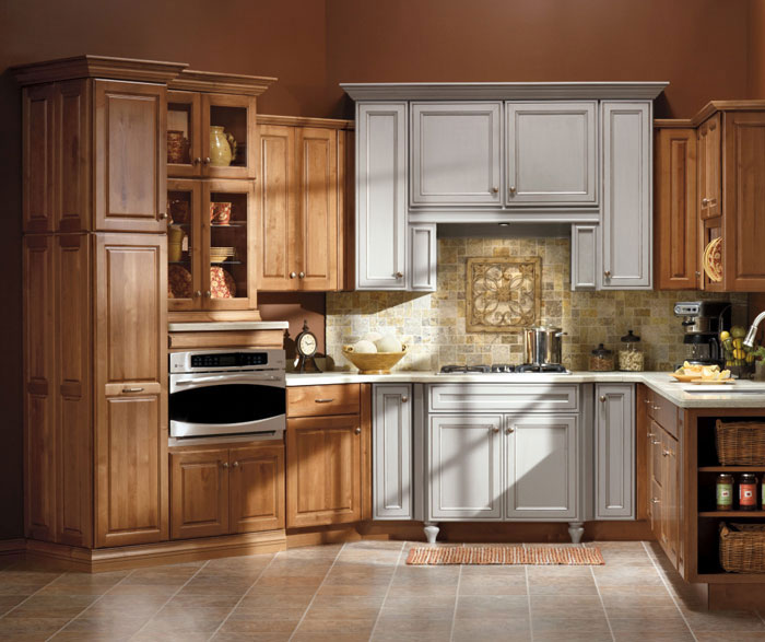 Rustic or modern, alder wood cabinets suit any kitchen style
