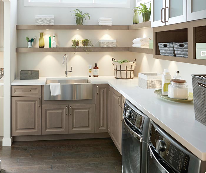 Take your home to a new level: add maple cabinets to the laundry room